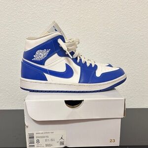 Wmns Air Jordan 1 Mid 'Kentucky Blue